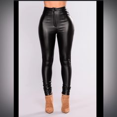 Brand New Fashion Nova Pants Black Faux Leather Skinny High Waisted Very Soft And Stretchy!!! Size Large But Has Stretch Smoke And Pet Free Home No Flaws New With. Tags Bundle All Your Likes For A Great Bundle Discount Offer Or Send An Offer Offers Are Always Welcome Fashion Nova Pants, Discount Offer, Pants Black, Black Faux Leather, Black Pants, New Fashion, Fashion Nova, Pant Jumpsuit, Pants For Women