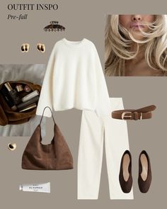 Neutrals Outfit, White Outfit, 가을 패션, Fashion Mode