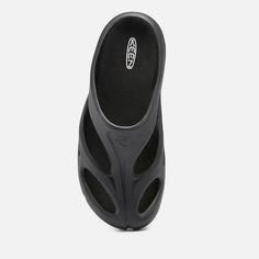 Keen Shanti mules.Black EVA.Backless, vented uppers, designer motif, contoured footbed, gripped rubber sole, Eco Anti-Odour control.Slip-on Keen Shoes Women's, Keen Shoes, Shoe Collection, Women's Shoes, Rubber Sole, Slip On, Women Shoes, Blue, Black