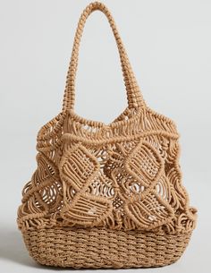 Add alotta personality to your summer looks with our Marion Bag! This unique tote bag has a straw base with an intricate straw-style crochet look up top. Large enough to hold a light towel, extra layer or other weekend essentials, it will look perf street to beach with a colourful dress and sandals! ?See more:?Bags, Pouches & Wallets Dress And Sandals, Floral Hair Crown, Colourful Dress, Weekend Essentials, Unique Tote Bag, Reindeer Headband, Crochet Tote Bag, Swimsuit Dress, Crochet Tote