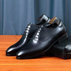 Introducing our LuxeLeather Classy Oxford Dress Shoes, the epitome of sophistication and style. Crafted with the finest quality genuine leather, these shoes are designed to elevate your formal attire to new heights. With a classic lace-up closure, these Oxford dress shoes offer a secure and adjustable fit, allowing you to walk with confidence and grace. Elevate your style game and experience the ultimate blend of comfort and sophistication. Classic Lace-up Dress Shoes For Wedding, Fitted Timeless Leather Lace-up Shoes, Fitted Oxfords With Round Toe For Semi-formal Occasions, Timeless Formal Lace-up Leather Shoes, Fitted Leather Lace-up Dress Shoes, Elegant Leather Lace-up Oxfords, Classic Fitted Lace-up Oxfords, Classic Almond Toe Lace-up Shoes For Office, Fitted Lace-up Shoes For Semi-formal Occasions