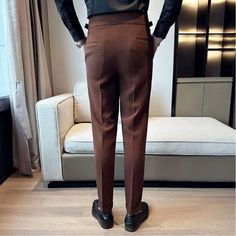 Améliorez votre garde-robe professionnelle avec notre pantalon de tailleur de bureau. Fabriqué dans un matériau de haute qualité, ce pantalon est à la fois élégant et confortable. Parfait pour le bureau ou les événements formels. Améliorez votre image et votre confiance en vous grâce à notre pantalon de tailleur.

Matière : viscose 30%, polyester 70%.
Style : décontracté, élégant, décontracté : Décontracté/Smart Casual/Elégant
Sexe : Homme
Avantages : Confortable
Motif : Solide

Taille recommand Waffle Business, High Waisted Suit Pants, Business Casual Suit, Elegant Pant, Trousers Men, Slim Fit Dress Pants, Office Pants, Monk Strap Shoes, Slim Fit Dress