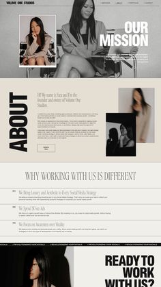 an image of a website page with the words, why working with us is different