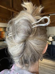 Pat Areias Sterling Silver French Roll Hair Pin French Roll Hair, September Style, Roll Hair, French Roll Hairstyle, French Roll, Hammered Silver Jewelry, Hair Charms, Silver Hair Pin, Christmas Hair Accessories