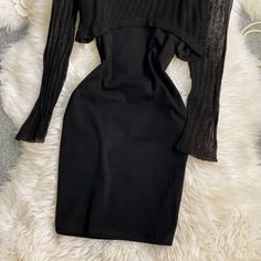 Materials: other Size: one size Color: black, khaki, apricot Knitted Blouse, Strap Dress, Apricot, Victorian Dress, Outfit Ideas, Dress Up, Long Sleeve, Black, Color