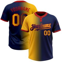 a baseball jersey with the name and number on it, that reads yourname 00