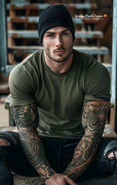 Character Inspiration Male Tattoos, Tattooed Men With Beards, Slavic Guys, Guys With Tattoos, Melissa Molinaro, Plotting A Novel, Tattoo Man, Tatted Men, Gentlemen's Club