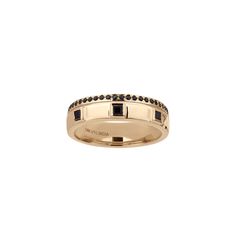 Add a touch of elegance to your look with this 14k gold Gemistry onyx band ring. Add a touch of elegance to your look with this 14k gold Gemistry onyx band ring. Width: 17 mm Nickel free Metal: 14k gold Finish: polished Packaging: velvety pouchSTONE DETAILS Stone type: onyx Total weight: 1/4 ct. 1.90 mm x 1.90 mm; 1 mm x 1 mm Shape: round, square Setting: bezel, micro pave Gemstones may have been treated to enhance their appearance. Special care may be required. Please visit our Gemstone Treatme