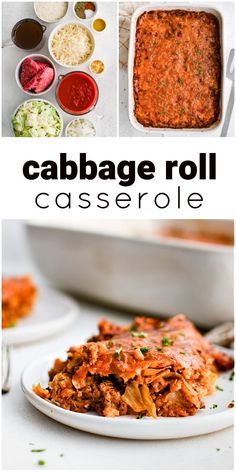 this cabbage roll casserole has been made in the slow cooker and is ready to be eaten