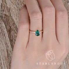 Sold 14K Gold Ring Mini Lab Emerald Ring Pear Shooed Engagement Ring Dainty Stacking Ring May Birthstone Minimalist Women Solitaire Wedding * Ring Material: solid 14k rose gold, yellow gold, or white gold * Center Stone: Lab Created Emerald, in Pear shaped * Center Stone Size: 6x8mm * Band width: 1.4mm 2-3 WEEKS PROCESSING TIME MADE IN US * Shipping * FREE SHIPPING WITHIN US. * Certificate * All the items will come with the certificate by me. * Shop Service * √ Free engraving(Up to 20 letters in Minimalist Emerald Ring, Emerald Engagement Ring Pear, Engagement Ring Dainty, Moissanite Halo Ring, Minimalist Women, Lab Created Emerald, Wedding Rings Solitaire, Pear Engagement Ring, May Birthstone