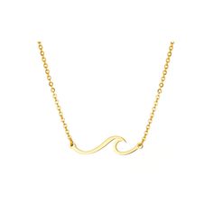 PRICES MAY VARY. Gold Wave Pendant Necklace--This Gold wave necklace are great summer beach necklace for women.Match with the ocean wave,make you charming and eye catching. Adjustable--Our cute wave charm necklace can adjust the length from 17 inches to 20 inches,can fit for most women. Material--Made of quality alloy and gold/silver plated. GREAT GIFT--This dainty beach wave necklace will be a special gift for women , you can wear it in any occasions, such as Valentine's day,Mother's day,Birthd Gold Wave Necklace, Hawaii Sea, Wave Pendant, Wave Jewelry, Beach Wave, Beach Necklace, Wave Necklace, Gold Waves, Beach Necklaces