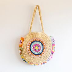 In stock fast shipping from Los Angeles! The Elena Handbags Boho Round Beach Straw Tote is the perfect accessory to elevate your summer style. Handcrafted with eco-friendly woven straw, this stunning boho shoulder bag is sure to make a statement whether you're beach-going, yoga-practicing or running everyday errands. Carry your essentials in style with this chic and sustainable tote. Zipper closureFully linedInside pocketStrap drop: 11 inchesSize: 17.5 in diameter Designer Style ID: 8627 Boho Round Beach Woven Bag, Handmade Straw Woven Shoulder Bag, Summer Beach Bag Bohemian Beige Straw Bag For Vacation, Bohemian Beige Shoulder Bag For Beach Season, Bohemian Beige Shoulder Bag For The Beach, Beach Season Bohemian Beige Shoulder Bag, Bohemian Shoulder Bag For Spring Travel, Bohemian Beige Shoulder Bag For Beach, Bohemian Woven Shoulder Bag For Vacation, Bohemian Bags For Everyday Summer Use, Bohemian Rectangular Shoulder Bag For Summer