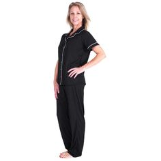 Style #T4339 - This is an updated version of our classic women's moisture-wicking button-front pajama set but with short sleeves. With its classic look, silky soft feeling and incredible moisture-wicking properties, the Wicking Short Sleeve Button-Front Sleepwear Set from Cool-jams™ is a great choice for anyone who wants to control menopause, pregnancy or nursing night sweats while still looking stylish. This button-down sleepwear set is made of our innovative Cool-jams™ fabric technology that i Button Down Pajamas, Fabric Softener Sheets, Comfortable Pajamas, Hot Flashes, Sleepwear Sets, Pj Sets, Classic Looks, Pajama Set, Moisture Wicking