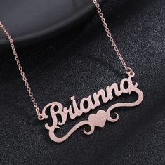 Frosted Heart Name Necklace is a beautiful bespoke frosted single nameplate personalized jewelry necklace for classy stylish jewelry lovers. This appealingly beautiful name necklace give a prestigious quality garnish for your attire. You can unleash your creative powers here. We know how creative you are as an individual. Maybe you are frustrated because you haven't got an opportunity to showcase your artistic creative talents. Well, this is the chance. Make full use of it. Don't wait and limit Elegant Rose Gold Stainless Steel Name Necklace, Elegant Personalized Metal Name Necklace, Personalized Rose Gold Stainless Steel Name Necklace, Elegant Stainless Steel Name Necklace For Personalized Gift, Personalized Elegant Stainless Steel Name Necklace, Elegant Personalized Stainless Steel Name Necklace, Elegant Stainless Steel Name Necklace As Personalized Gift, Elegant Stainless Steel Custom Name Necklace, Elegant Metal Name Necklace For Anniversary