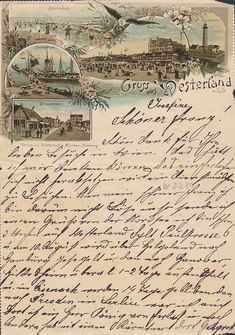 an old handwritten letter with writing on it