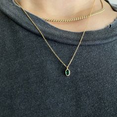 Oval Emerald Wisp Necklace Elegant 14k Gold Emerald Necklace With Delicate Chain, Classic Teardrop Pendant Jewelry With Bezel Setting, Classic Gold Emerald Necklace In Sterling Silver, Elegant Emerald Necklace With Cable Chain, Elegant Emerald Necklace With Cable Chain As Gift, Classic Sterling Silver Birthstone Necklace With Delicate Chain, Classic Birthstone Necklace With Delicate Sterling Silver Chain, Classic Bezel-set Teardrop Pendant Jewelry, Classic Teardrop Pendant With Bezel Setting