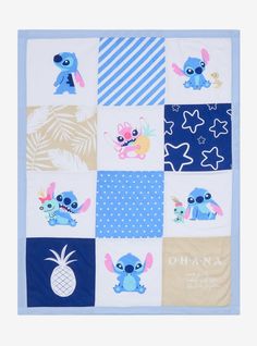 Stitch Themed Nursery, Lilo And Stitch Nursery Ideas, Stitch And Angel Baby Shower Ideas, Stitch Pregnancy Announcement, Stitch Nursery Ideas, Lilo And Stitch Nursery, Disney Baby Clothes Boy, Angel Baby Blanket, Stitch Wallpapers