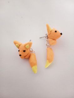 Animal-shaped stud earrings with a tail pendant. Nice earrings created for a nice mood are also a good gift idea. Nice Earrings, Fox Earrings, Fun Earrings, Jewelry Earrings Studs, Poland, Etsy Earrings, Best Gifts, Fox, Jewelry Earrings