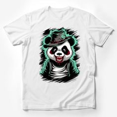 Zombie Panda T-Shirt, Scary Bear Graphic Tee, Halloween Costume Shirt, Spooky Animal T-Shirt, Horror Art Tee, Unique Gothic Clothing Male T-Shirt Custom graphic T-Shirt.Customize your color Bear Graphic Tee, Clothing Male, Panda Tshirt, Men's Vintage Style, Gothic Clothing, Bear Graphic, Costume Shirts, Trendy Fashion Tops, Casual Summer Shirts