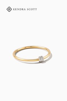 Gold Band Ring, Elegant Ring, Gold Band, Kendra Scott, Stacking Rings, Gold Bands, White Diamond, Band Ring, Rose Gold Ring