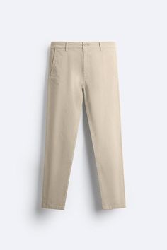 Casual Slim Fit High-waisted Dress Pants, Straight Fit Solid Bottoms With Pockets, Solid Straight Fit Bottoms With Pockets, Slim Fit Chinos With Pockets, Solid Bottoms With Pockets And Straight Fit, Slim Fit Bottoms With Pockets For Business Casual, Straight Fit Dress Pants With Pockets, Cotton Straight Fit Bottoms With Pockets, Slim Fit Straight Leg Bottoms With Pockets