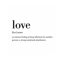 the word love is written in black and white on a white background with an inscription below it