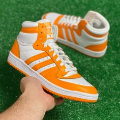 Item: Adidas Top Ten Rb Originals High Mens Casual Shoes Gx0758 Size: Men's Us. Size: 9 Condition: New Without Box Offers Welcome Bundle And Save: Visit Our Store And Send A Message With Your Bundle 100% Authentic Orange High-top Skate Shoes With Boost Midsole, Orange Lace-up Skate Shoes With Cushioned Footbed, Adidas Lace-up Sneakers With Abzorb Midsole, White Adidas Custom Lace-up Sneakers, Orange Lace-up High-top Synthetic Sneakers, Orange Synthetic Lace-up High-top Sneakers, White Leather Adidas Basketball Shoes, Adidas Custom Sneakers With Boost Midsole, Lace-up, Adidas Custom Lace-up Sneakers With Boost Midsole