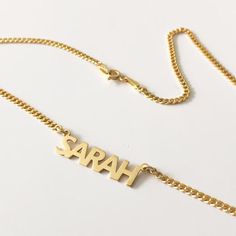 Type: Custom Name Block Font Necklace Finish: Gold/Silver/Rose Gold How do customize your name? Pls leave your name in personalization box when check out. Name in message box (Such as: Name: SARAH) Very Important : Remember to leave a message to let me know Name Please kindly note : We all items are for real shooting; For technology, display, light, environmental reasons may be a slight deviation phenomenon, actual colors may vary slightly from those shown please in kind prevail. This elegant En Name Necklace For Men, Personalized Gold Necklace, Valentine Gifts For Mom, Necklace Name, Baby Krishna, Christmas Gifts For Girlfriend, Necklace Initial, Nameplate Necklace, Gold Name Necklace