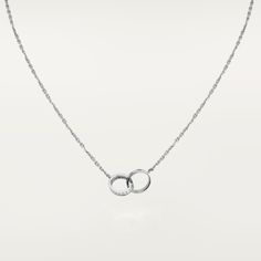 Cartier - LOVE necklace, diamonds - Necklace Woman White gold/Diamond - LOVE necklace, white gold 750/1000, set with 18 brilliant-cut diamonds totaling 0.22 carats. Width: 2.65 mm. Inner diameter: 7.6 mm. Chain length: 420 mm. Cartier Luxury Wedding Necklace, Luxury Cartier Necklace For Wedding, Luxury Cartier Necklaces For Wedding, Modern Diamond Wedding Necklace, Timeless Cartier Jewelry With Single Cut Diamonds, Cartier Luxury Diamond Necklace For Wedding, Formal Cartier Diamond Necklace With Accents, Classic Cartier Diamond Necklace For Formal Occasions, Elegant Platinum Diamond Necklace