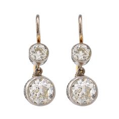 Edwardian Inspired Old Mine Diamond 18K White Yellow Gold Earrings Earrings Jack Weir & Sons Rose Gold Earrings Studs, Edwardian Jewelry, Edwardian Style, Rose Gold Studs, Yellow Gold Earrings, Earring Ideas, Diamond Earring, Silver Tops, Shiny Things