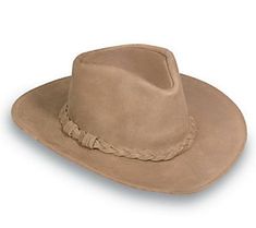 Get ready for an adventure with this leather outback hat. Done in a cool distressed finish, it bends and shapes to your liking, thanks to a hidden steel wire in the brim. From Minnetonka. Rugged Flat Brim Hat For Ranch, Rugged Flat Brim Ranch Hat, Distressed Brown Fedora For Country Events, Rugged Curved Brim Hat For Ranch, Classic Distressed Brown Hat With Short Brim, Rugged Ranch Hat With Curved Brim, Distressed Brown Fedora For Outdoor, Classic Distressed Brown Hat For Outdoor, Distressed Brown Hats With Short Brim For Country Events