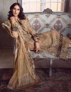 Elegant Gold Heavily Embellished Pakistani Salwar Kameez Suit with Dupatta Suit With Dupatta, Pakistani Salwar, Pakistani Salwar Kameez, Gold Dress, Salwar Kameez, Party Dresses, Dress Making, Big Day, Gold Color