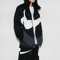 Men's Nike Sportswear Swoosh Hooded Woven Large Logo Jacket Autumn Black DD5968-010 KICKSCREW Nike Sportswear, A Walk, Men's Nike, Running Errands, Pre Order, Nike Men, Unique Designs, Nike, Wardrobe