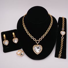 Jewelry SetsDubai Gold Jewelry Sets For Women Indian Jewelery African Designer Necklace Ring Earring Wedding AccessoriesModel Number:1005002534213680 Crystal Jewelry Sets For Anniversary On Valentine's Day, Crystal Heart Jewelry For Wedding, Crystal Jewelry Sets For Anniversary And Valentine's Day, Gold Plated Costume Jewelry Sets For Anniversary, Plated Round Jewelry For Weddings, Round Plated Jewelry For Wedding, Elegant Gold Plated Jewelry Sets For Marriage, Elegant Heart-shaped Jewelry Sets For Anniversary, Wedding Jewelry Sets With Plated Cubic Zirconia