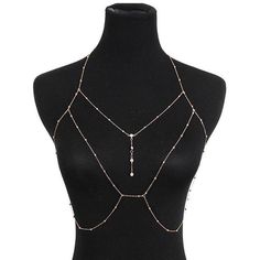 Bra Chain, Chains Women, Body Bra, Chain Bra, Body Chains, Accessories Gold, Shirt Refashion, Cross Chain, Necklaces Jewelry