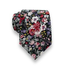 This Handcrafted Floral Tie Is Perfect For Weddings, Parties And Other Special Occasions - An Excellent Gift For Any Gentleman That Enjoys Dressing Bold And Dapper! Fabric: 100% Cotton Style: Classic Width Approx. Measurements: (W) 3.25” X (L) 58” Care: Dry Clean Only Tags: Stylish, Debonair, Dandy, Groom, Groomsman, Best Man, Bridal, Spring, Summer, Sartorial, Sprezzatura, Gqstyle, Husband, Father’s Day, Anniversary, Valentines, Christmas Gift Elegant Black Summer Ties, Black Summer Business Ties, Black Ties As A Summer Gift, Black Tie For Spring, Black Ties For Spring, Multicolor Summer Ties For Formal Occasions, Classic Floral Print Ties For Summer, Black Summer Formal Ties, Classic Floral Print Summer Tie