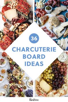 several different pictures with the words charcuterie board ideas