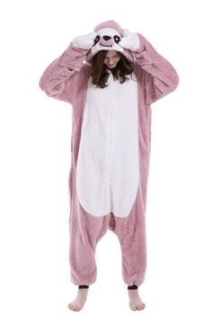 PRICES MAY VARY. Unisex-adult onesies pajamas, button closure, easy to put on and take off, unique and convenient. Comfortable ultra-soft plush material that are soft to touch and keep you warm. Multifunctional jumpsuit, suitable for Party, Halloween, Christmas, carnival, cosplay costume, pajamas, homewear, birthday, loungewear, New year, etc. Special animal cartoon design and vivid image makes you stylish and adorable. Perfect gift for your family and friends. Package includes: only one pajamas Anime Axolotl, Sloth Onesie, One Piece Costume, Adult Onesies, Onesies Pajamas, Animal Pajamas, Halloween Onesie, Christmas Carnival, Unisex Onesies