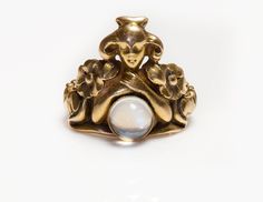 Art Nouveau Gold Moonstone Lady Ring. Size 6. Nowadays, rings come in a variety of interesting designs and high-quality materials, some of which are adorned with precious and semiprecious stones. And when it comes to the vintage and antique ones, you definitely have many exquisite models to explore. We invite you to view our collection of rings. Antique & Vintage Mens Rings. Rings Collection Art Nouveau Engagement Ring Antique, Art Noveau Rings, Art Noveau Ring, Art Nouveau Rings, Art Nouveau Ring Engagement, Hibiscus Jam, Art Nouveau Jewelry Ring, Cc Jewelry, Art Nouveau Engagement Ring