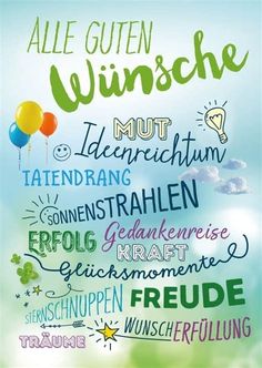 a poster with words written in german and english on the front, below is an image of