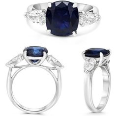 Roman & Jules Platinum Five Carat Sapphire Ring - Elegance and Royalty Captured in Blue Gia Certified Cushion Cut Sapphire Ring, Luxury Three Stone Sapphire Ring, Luxury Sapphire Cluster Ring, Classic Sapphire Halo Ring, Classic Sapphire Birthstone Ring, Luxury Sapphire Birthstone Ring, Classic Gia Certified Sapphire Ring, Luxury Gia Certified Cushion Cut Sapphire Ring, Luxury Lab-created Sapphire Gemstone Ring