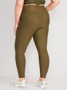 Power up your workout with PowerSoft leggings.  Light compression fabric meets a ridiculously smooth, peachy-soft feel.  Elasticized waistband.  Breathable, lightweight compression interlock fabric holds you in while sculpting your shape.  Four-way s Solid Yoga Pants With Contoured Waistband And 5-inch Inseam, Sporty Yoga Pants With Pockets And 5-inch Inseam, Casual Leggings With Side Pockets And 4-way Stretch, Full Length 4-way Stretch Leggings With Pockets, Full Length Leggings With Pockets And 4-way Stretch, Activewear With Side Pockets And 5-inch Inseam For Workout, Athleisure Activewear With Pockets And 5-inch Inseam, Solid Leggings With Pockets And 4-way Stretch, Workout Activewear With Side Pockets And 5-inch Inseam