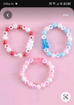 Plastic Beads Jewelry, Plastic Bead Bracelet Ideas, Kids Bracelet Ideas, Candy Bracelet Ideas, Cute Bracelet Ideas Bead, Cute Beaded Bracelet Ideas, Plastic Bead Bracelets, Kids Bracelets Diy, Beaded Bracelets For Kids