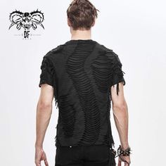 Material:?Polyester 
Weight: 0.35 KG 
Size:?S-5XL 
Sku: TT138 Wedding Party Beach, Mesh Outfit, Punk Shirt, Punk T Shirt, Distressed Tee, Mesh T Shirt, Fashion Now, Striped Fabric, Striped T Shirt