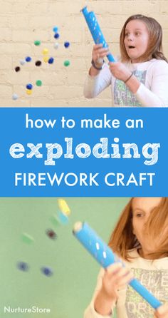 How to make a fun exploding firework craft for kids - perfect 4th July craft or for circus-themed party games. Preschool Fireworks Craft, Fireworks Activities For Kids, Firework Activities For Kids, Firework Activities Eyfs, Firework Crafts For Kids, Fireworks Crafts, Firework Games, Fireworks For Kids