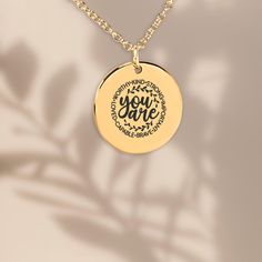 This necklace, engraved with the heartfelt message, "You are worthy, kind, strong, important, brave, capable, and loved," serves as a daily reminder of the strength and love God has for you or a loved one. Inspired by Philippians 4:13, "I can do all things through Christ who strengthens me," it offers encouragement and comfort, perfect for those who need to feel empowered by their faith. Gift this beautiful necklace to someone special who needs to be reminded of their divine worth and courage--whether it's for your mother, sister, daughter, or a dear friend. This piece will remind them that they are not only cherished by you, but also by God. Add a personal touch by customizing the back with a unique message, making this necklace a truly meaningful keepsake. Ideal for birthdays, anniversar Feel Empowered, Gods Eye, Daily Encouragement, Philippians 4, You Are Worthy, Christian Jewelry, Necklace Personalized, Beautiful Necklace, Love Necklace