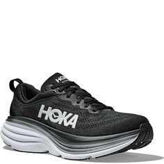 Elevate your running game with these Hoka One One Bondi 8 sneakers. Designed for men with UK shoe size 9.5 and US shoe size 10, these shoes feature a solid black color with a colorful sports theme. The lace-up closure ensures a secure fit, while the cushioned, comfortable, and breathable features make them perfect for gym and training, walking, and running and jogging. Made with a mesh upper material and foam insole material, these shoes are perfect for summer, fall, and spring seasons. The product line is Hoka One Bondi 8, and the style code is 1123202-BWHT. These shoes are suitable for casual wear, activewear, and workwear. Get ready to step up your fitness game with these sleek and stylish sneakers. Brand new with box Black Lace-up Sneakers For Light Sports, Dynamic Low-top Sneakers With Air Cushioning, Custom Low-top Training Sneakers With Rubber Sole, Custom Low-top Training Sneakers With Branded Insole, Modern Black Custom Sneakers For Jogging, Dynamic Low-top Custom Sneakers With Air Cushioning, Custom Lace-up Running Sneakers With Air Cushioning, Dynamic Black Custom Sneakers With Air Cushioning, Dynamic Low-top Custom Sneakers With Boost Midsole