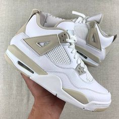 2017 Jordan 4 “Sand/ Linen” 8y= Women 9.5. Brand New In Box Beautiful Colorway Beige White Cream 100% Authentic. All Sales Final Cute Jordans, Pretty Sneakers, Nike Fashion Shoes, Preppy Shoes, Pretty Shoes Sneakers, Jordan Shoes Retro, All Nike Shoes, Shoes Outfit Fashion, Nike Shoes Jordans