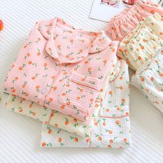 The Oranged Set Original Pajamas Pink Cotton Sleepwear For Home, Pink Cotton Loungewear Sets, Spring Sleepover Cotton Sets, Cute Cotton Lounging Sets, Cute Cotton Sleepwear For Pajama Party, Spring Cotton Sleepwear For Pajama Party, Spring Cotton Sleepwear For Home, Cute Printed Cotton Sleepwear, Cute Cotton Sleepwear For Sleepover