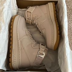 Nice Air Force 1, Fossil Stone; Stone White; Uk 4;Us 6.5 ***** For This Weekend Only***** Price Drop Basket Veja, Dr Shoes, Fresh Shoes, Hype Shoes, Shoe Inspo, Aesthetic Shoes, Swag Shoes, Pretty Shoes, Dream Shoes